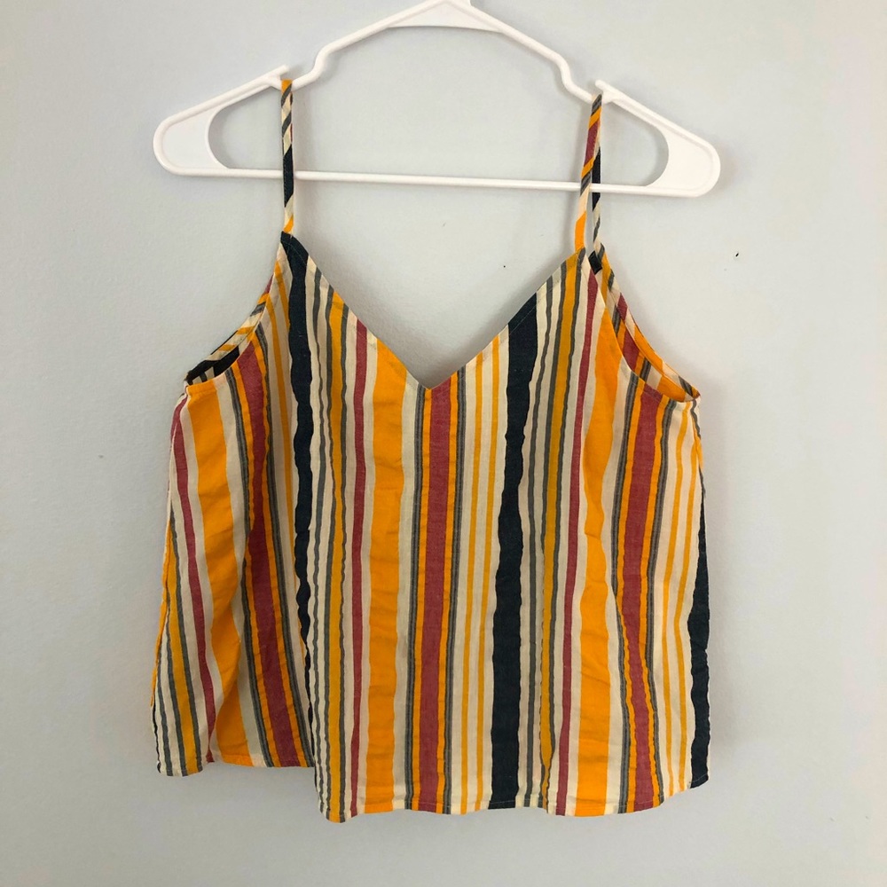 LOFT striped flowy tank